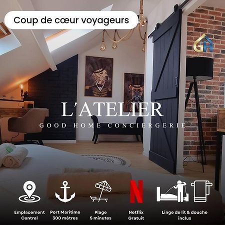 ダンケルクL'Atelier - Au Pied Des Quaisアパートメント エクステリア 写真